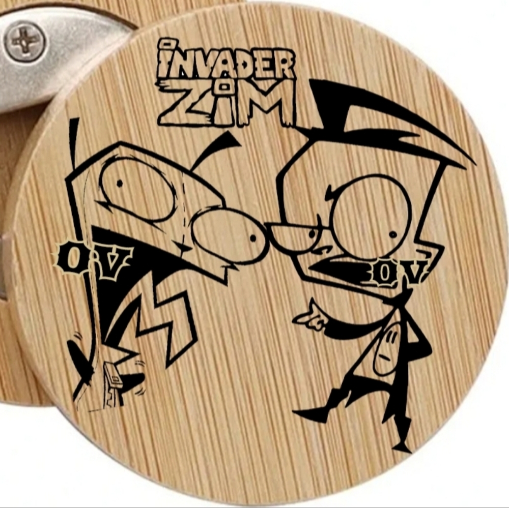 Invader Zim bottle opener coaster